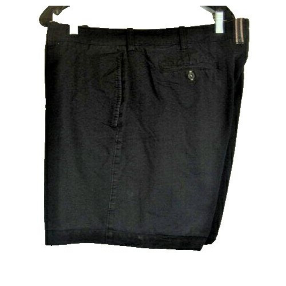 Mens Caraloha Bambu Navy Flat Front Cotton Blend Casual Shorts sz 40x7